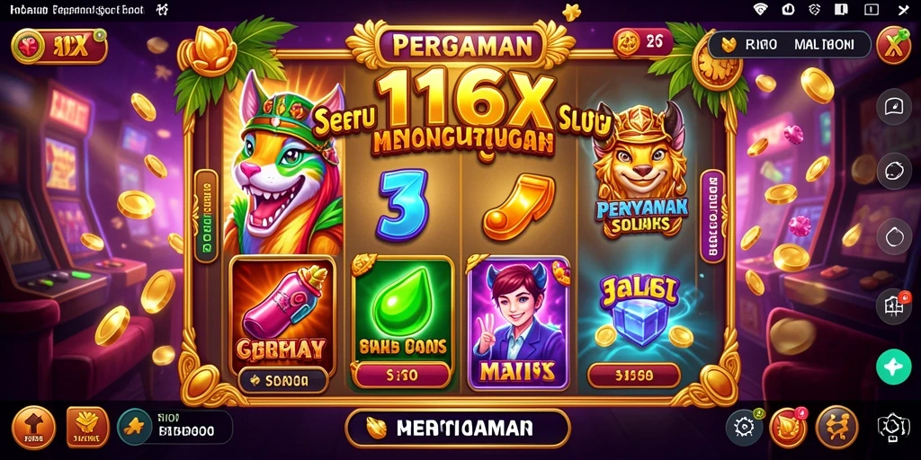 Tangkapan layar gameplay 116X menampilkan keseruan permainan Slot.