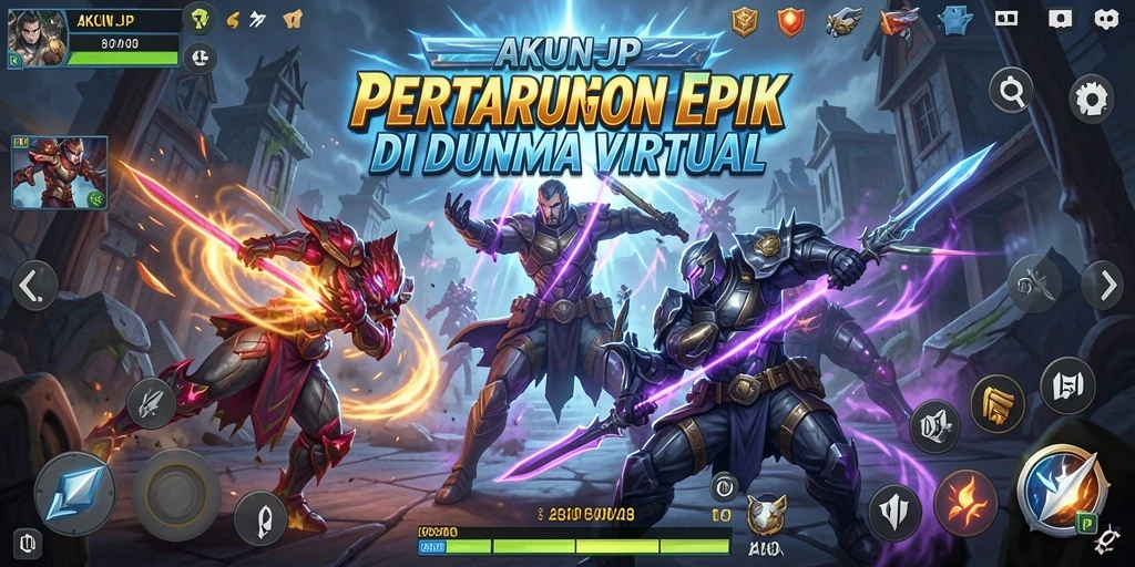 Tampilan screenshot dari gameplay seru di AKUNJP