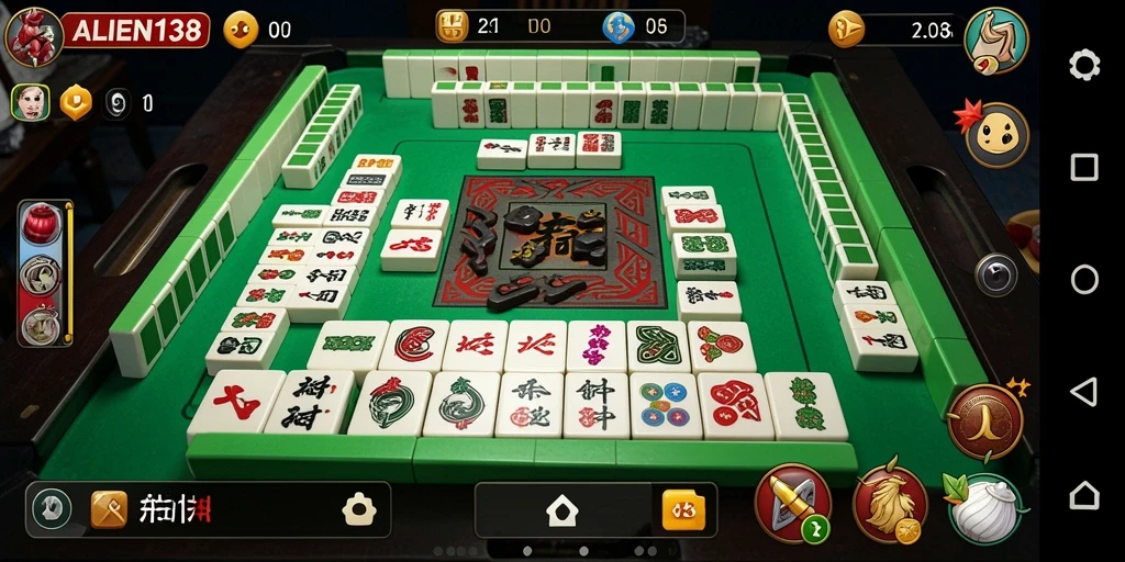 Tangkapan layar gameplay ALIEN138 yang menampilkan keseruan bermain Mahjong.
