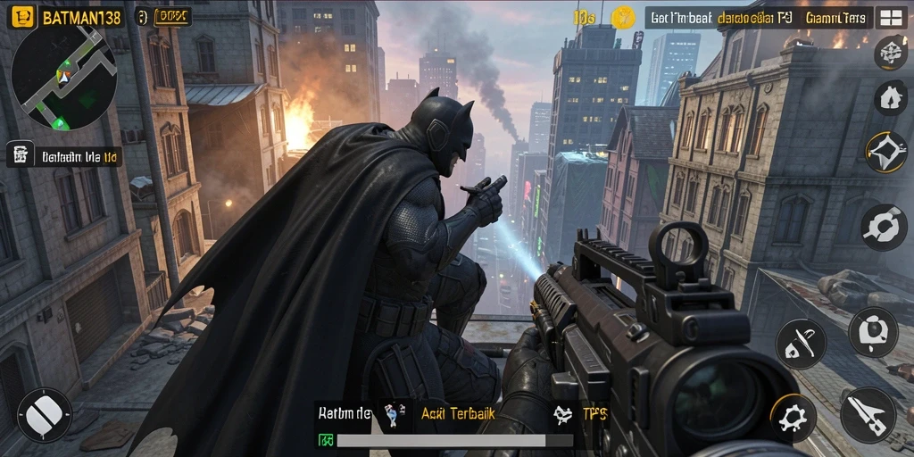 Screenshot utama BATMAN138 menampilkan aksi seru dalam gameplay TPS.