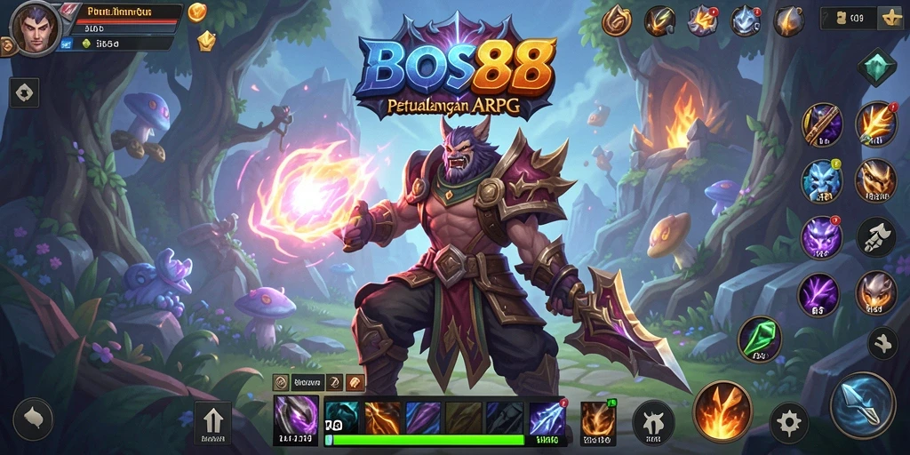Gameplay seru dengan aksi pertarungan yang dinamis di BOS88.