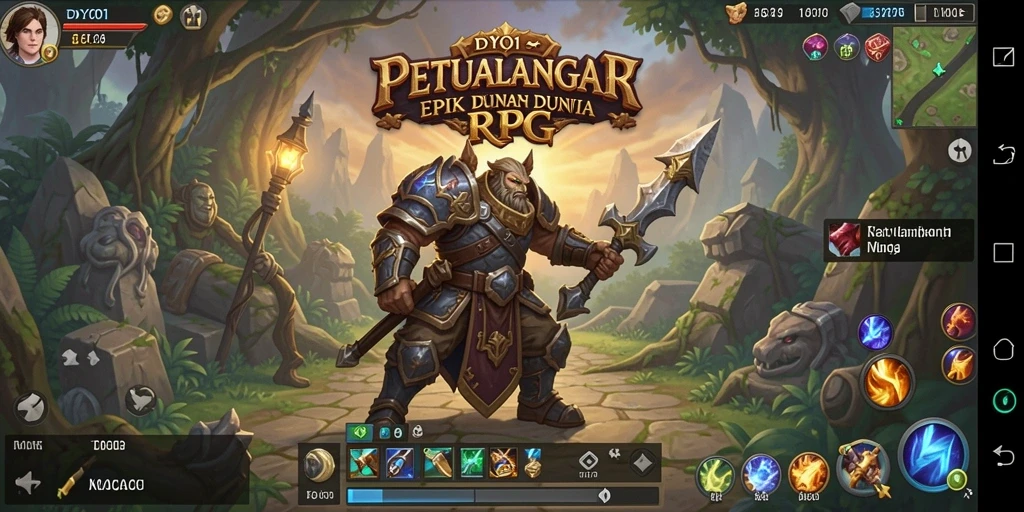 Tampilan gameplay DYO1 yang colorful dan menarik.