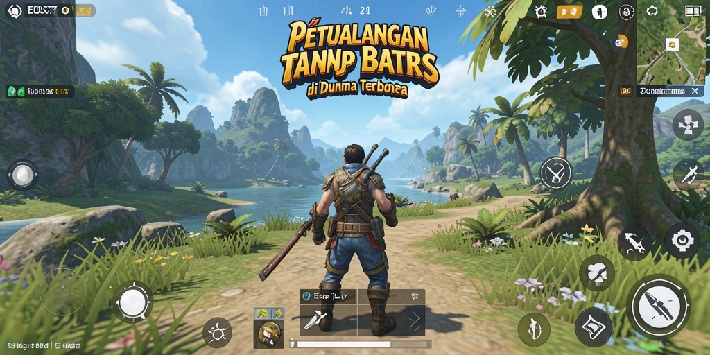 Gameplay mendebarkan dalam dunia terbuka yang luas.
