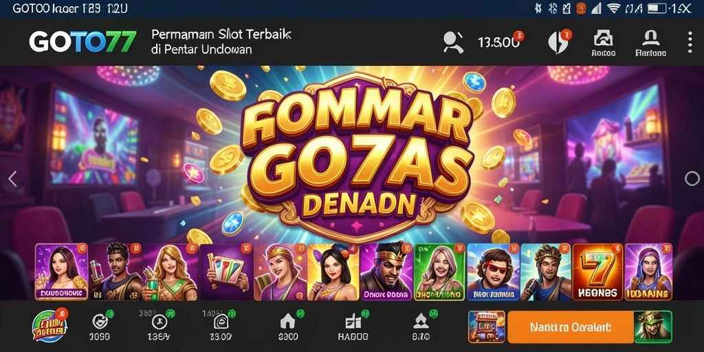 Gameplay seru GOTO77 dengan tampilan slot yang menarik.