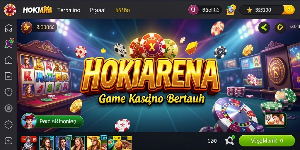 Tampilan menarik dari gameplay HOKIARENA di kasino online.