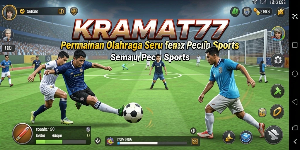 Gameplay KRAMAT77 menampilkan aksi olahraga yang mendebarkan dan grafis menarik.