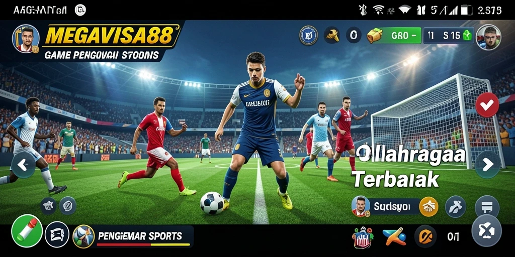 Tampilan gameplay seru dari MEGAVISA88 dalam aksi olahraga.