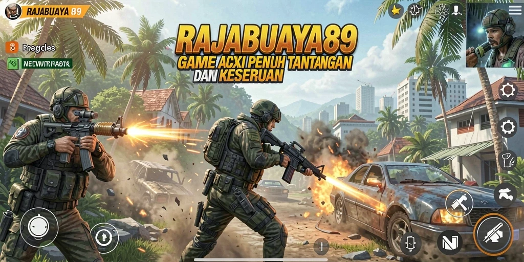 Tampilan seru gameplay RAJABUAYA89 saat melawan musuh.