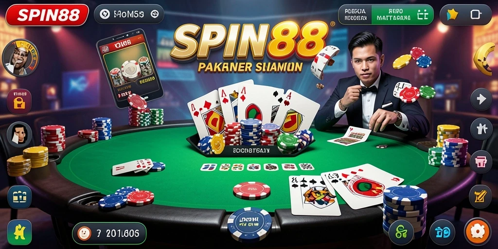 Tampilan gameplay SPIN88 yang menarik dalam permainan Poker.