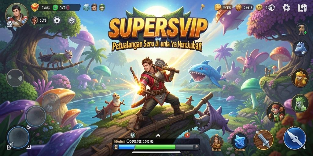 Tampilan gameplay <strong>SUPERSVIP</strong> yang penuh aksi dan petualangan.