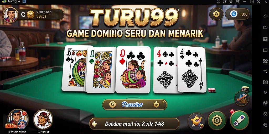 Screenshot gameplay TURU99 yang menampilkan keseruan bermain Domino.