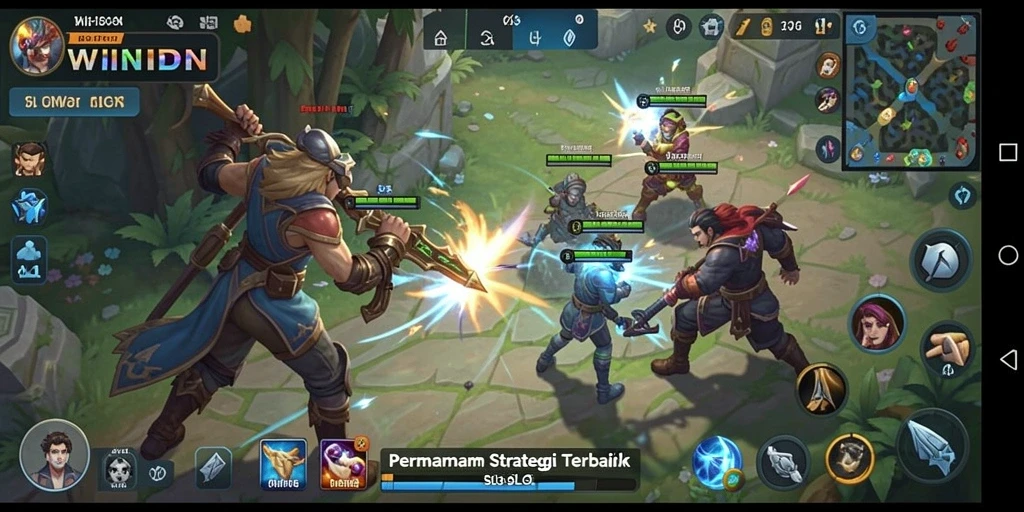 Tampilan gameplay <strong>WINIDN</strong> yang memukau dalam aksi strategi.